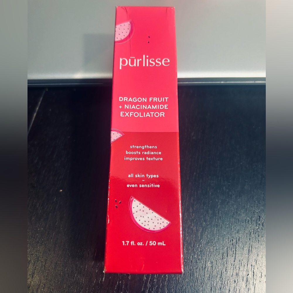 Purlisse dragon fruit, and niacinamide exfoliate